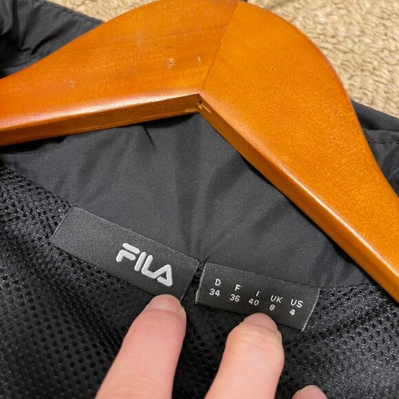 FILA Windbreaker Jacket Black - Picture 8 of 11